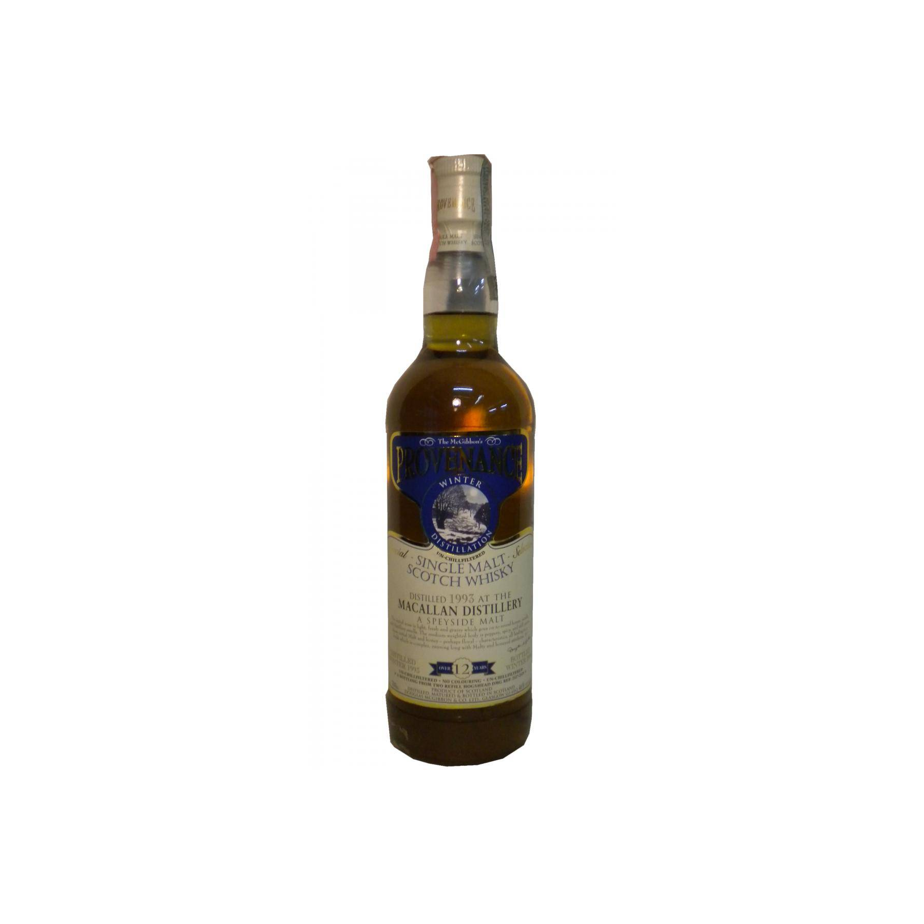 The Macallan McGibbon's Provenance 1993 12 Years Single Malt Whisky