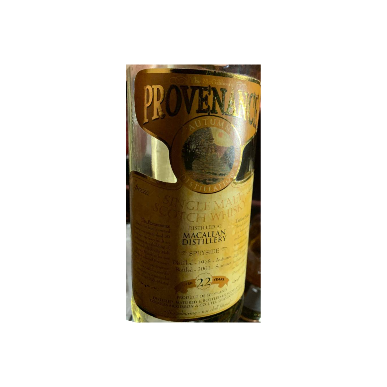 The Macallan McGibbon's Provenance 1978 22 Years Single Malt Whisky