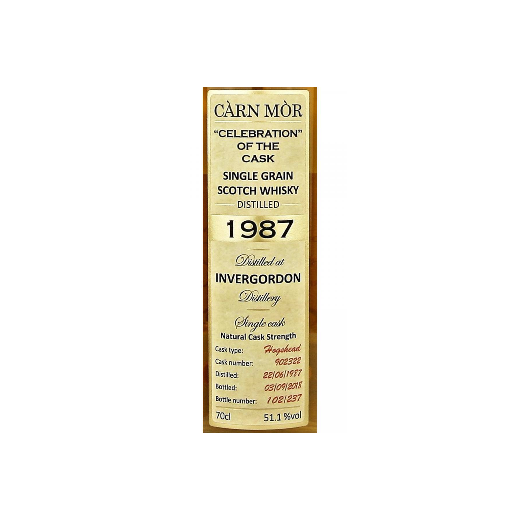 Invergordon 1987 31 Years Single Grain Whisky 3