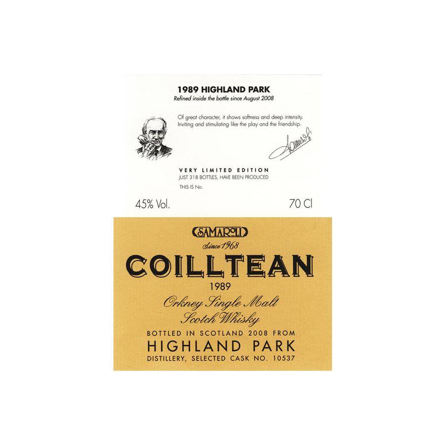 Highland Park 1989 19 Years Single Malt Whisky