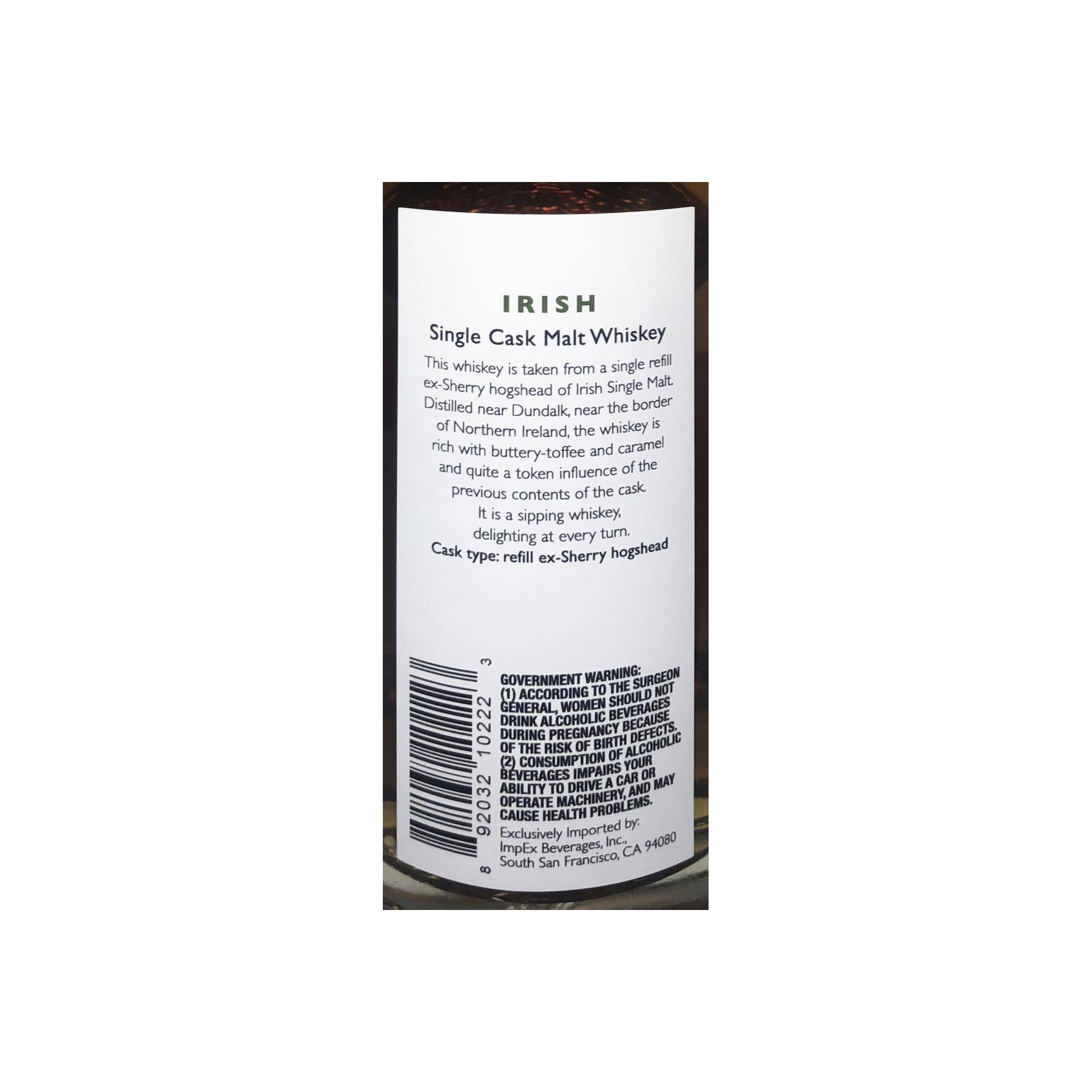 Irish Single Malt Whiskey 2003 CWC 3