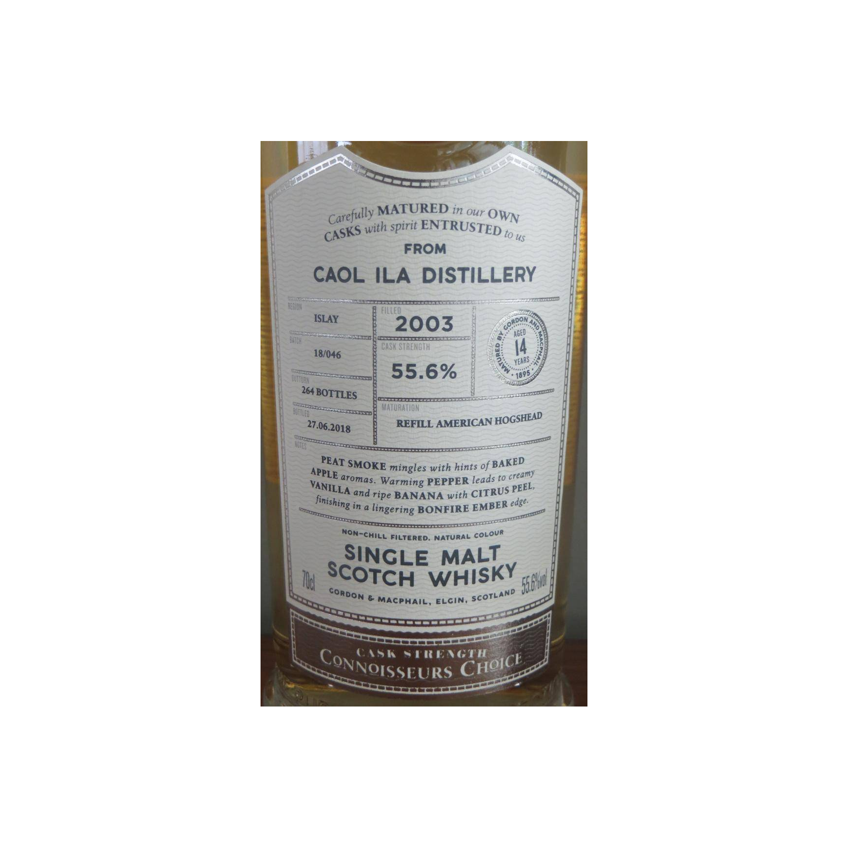 Caol Ila Connoisseurs Choice - Cask Strength 2003 14 Years Single Malt Whisky 2