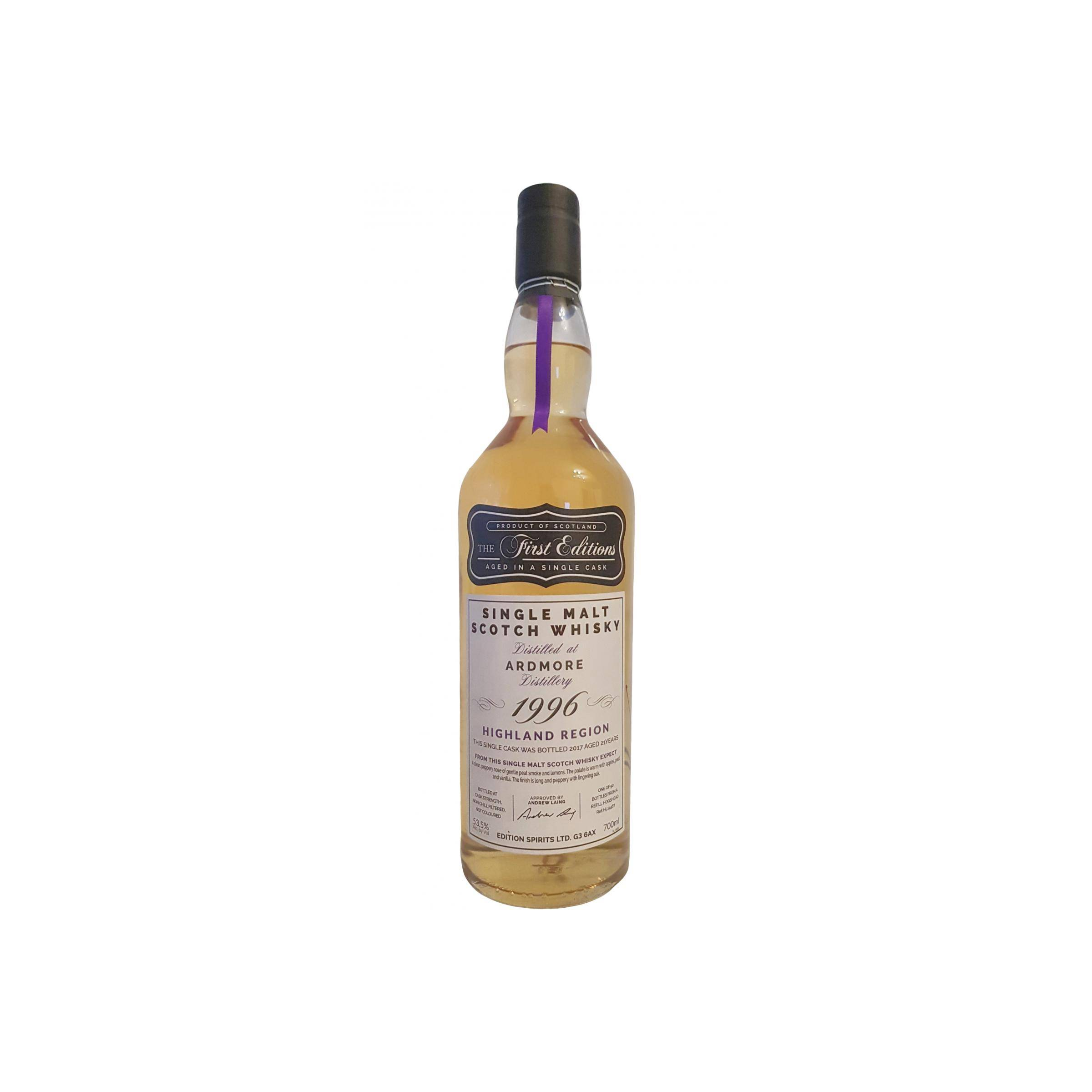 Ardmore The First Editions 1996 21 Years Single Malt Whisky
