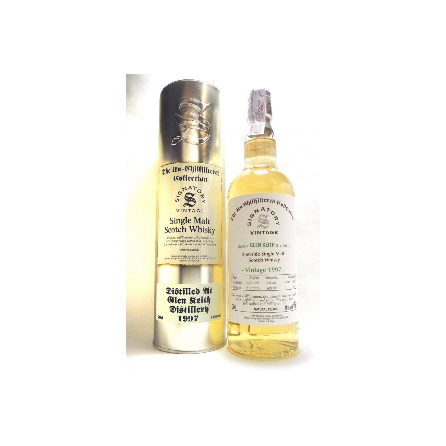 Glen Keith The Un-Chillfiltered Collection 1997 20 Years Single Malt Whisky 3