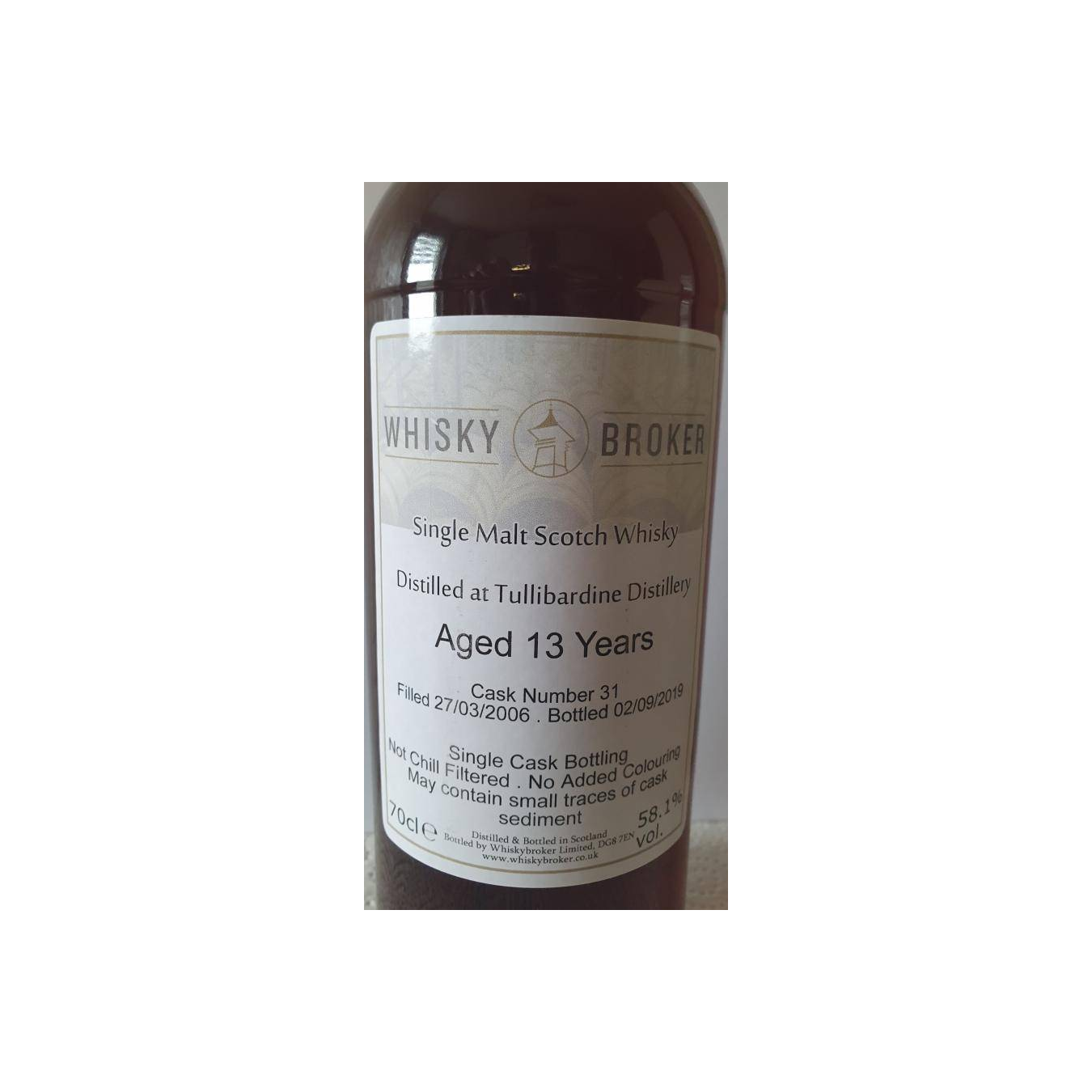 Tullibardine Individual Cask Bottling 2006 13 Years Single Malt Whisky 2