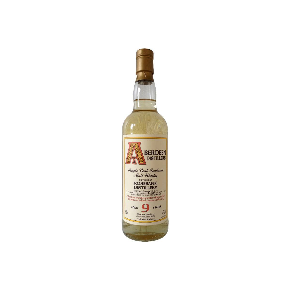 Rosebank 1992 9 Years Single Malt Whisky