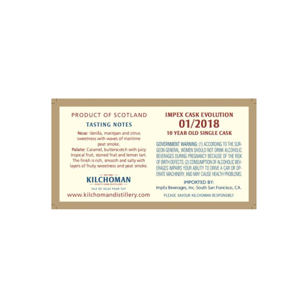 Kilchoman 2008 10 Years Single Malt Whisky 3
