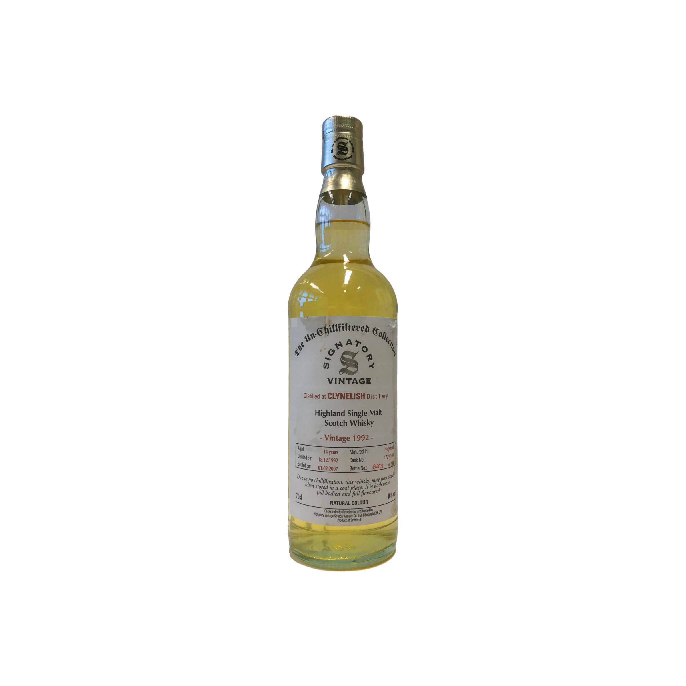 Clynelish The Un-Chillfiltered Collection 1992 15 Years Single Malt Whisky