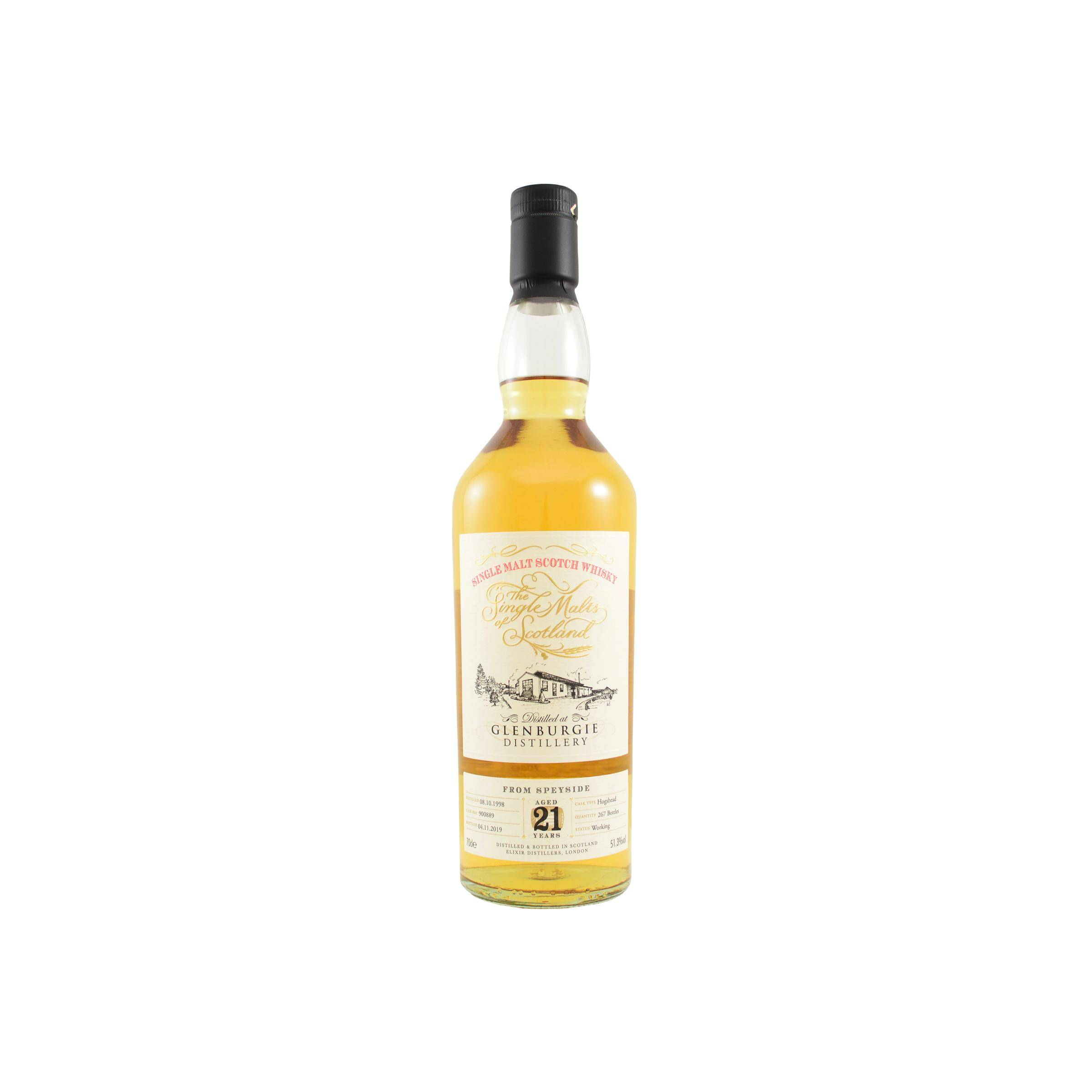 Glenburgie The Single Malts of Scotland 1998 21 Years Single Malt Whisky