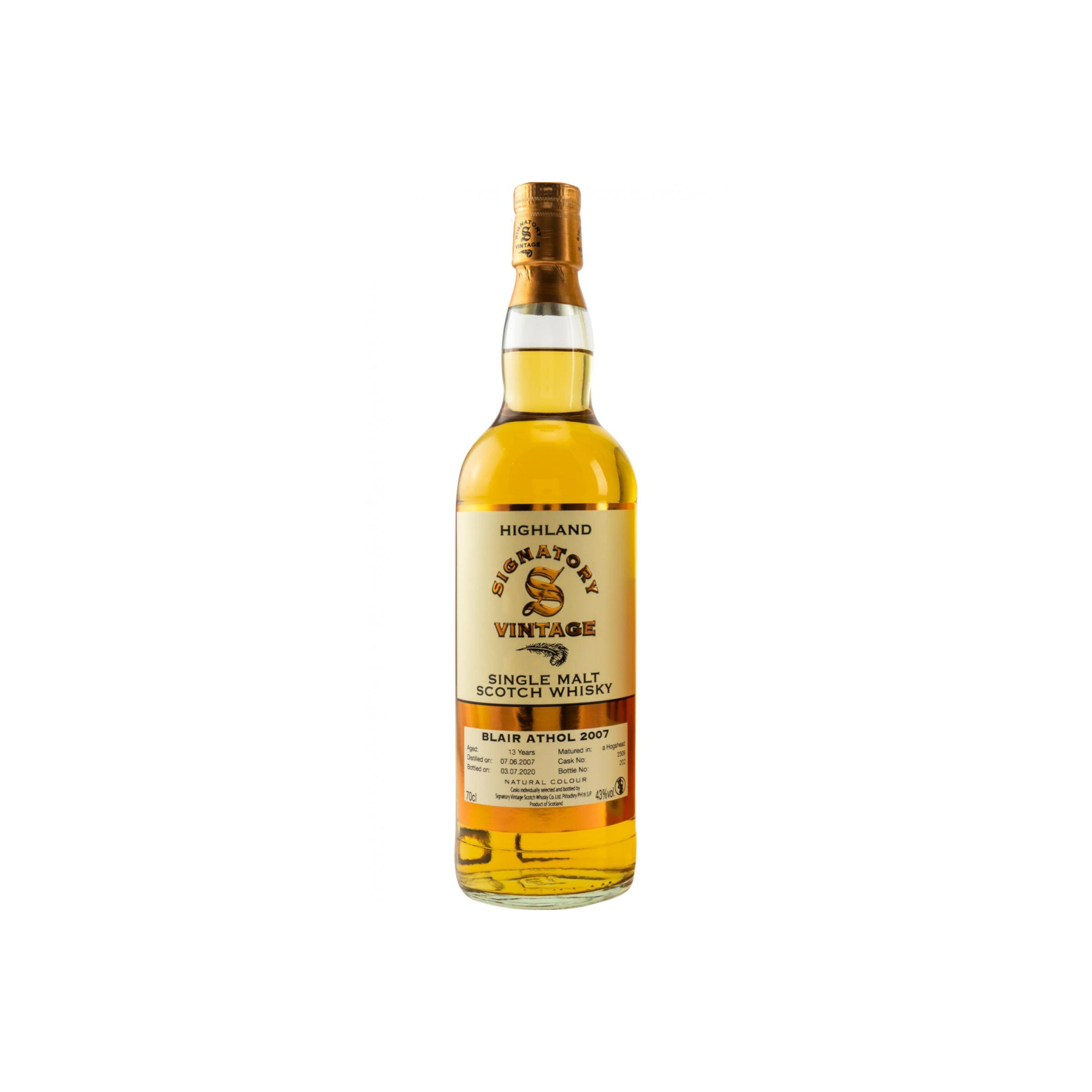 Blair Athol Vintage Collection 2007 13 Years Single Malt Whisky