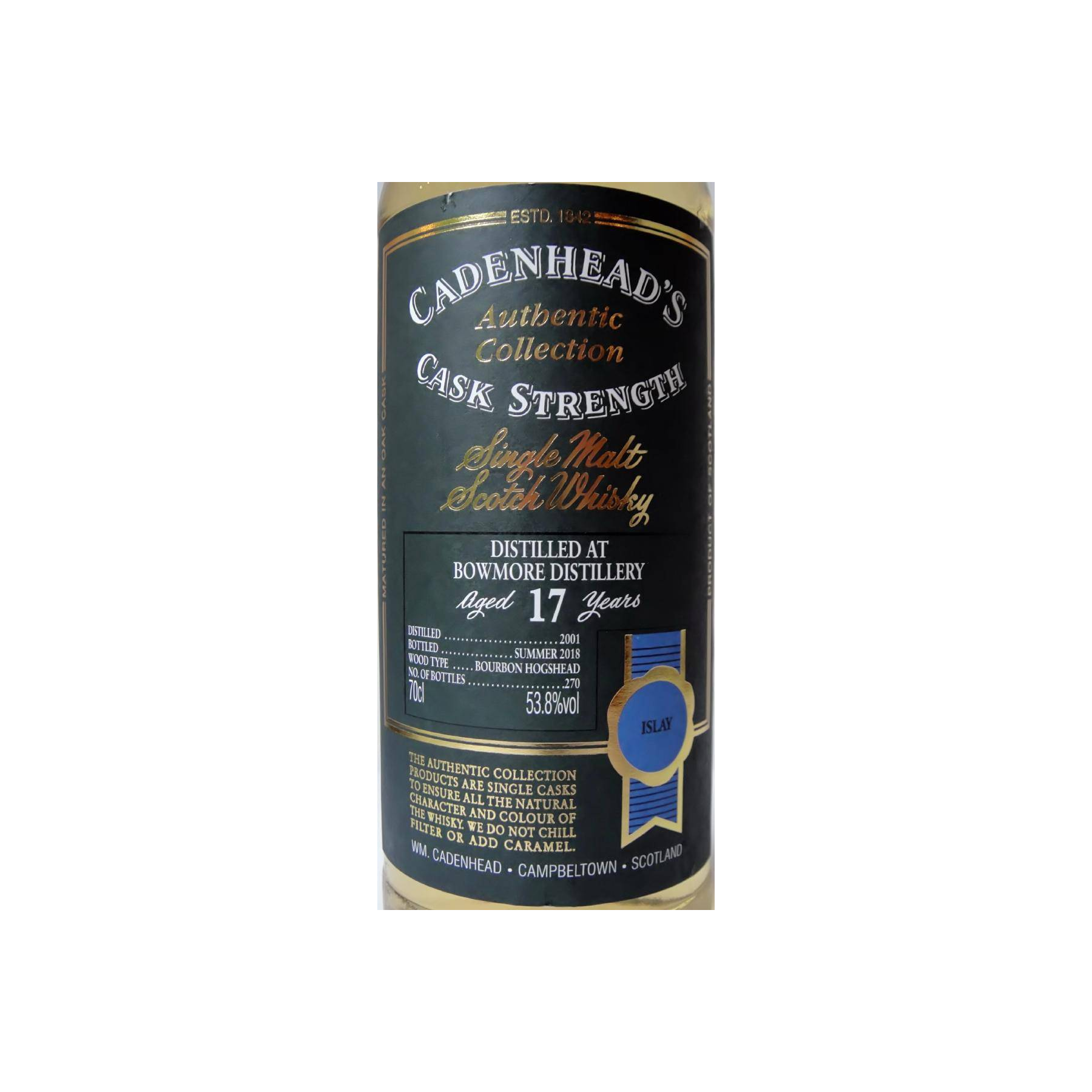 Bowmore Authentic Collection 2001 17 Years Single Malt Whisky 2