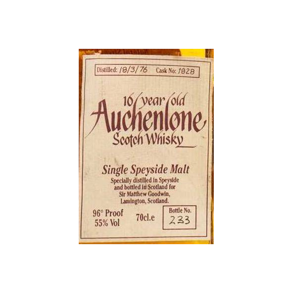 Glenburgie 1976 16 Years Single Malt Whisky