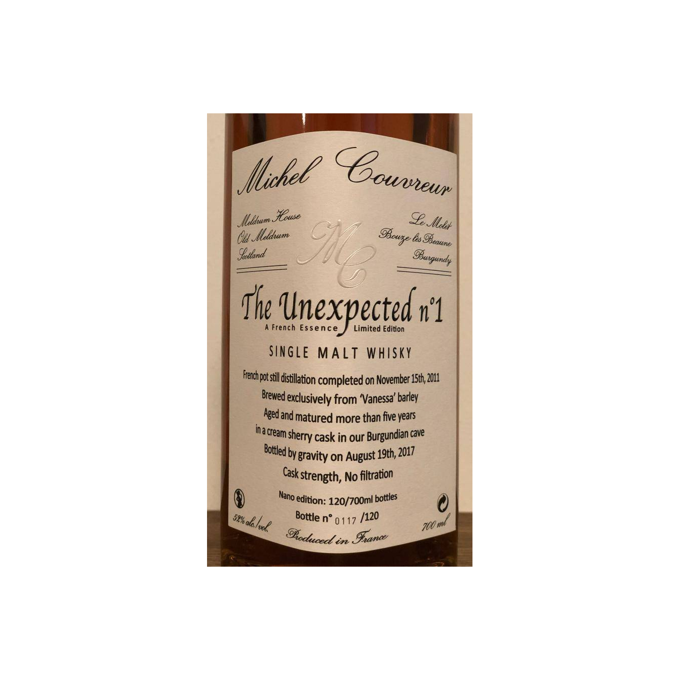 Michel Couvreur 2011 5 Years Single Malt Whisky 2