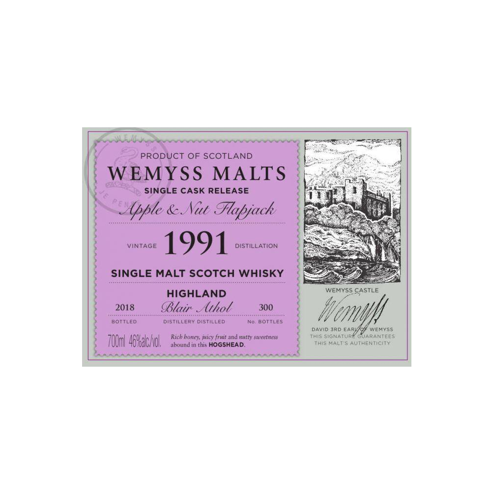 Blair Athol 1991 27 Years Single Malt Whisky