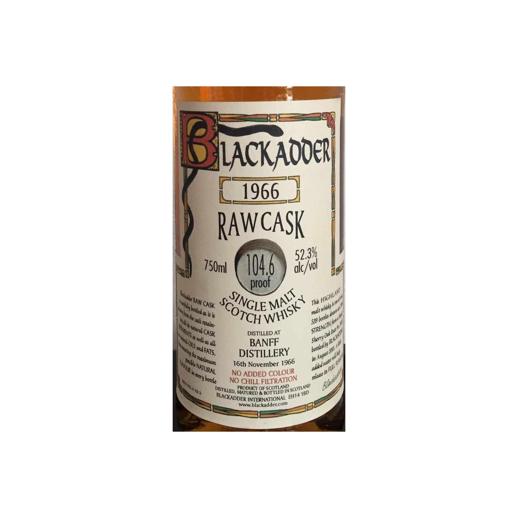 Banff Raw Cask 1966 34 Years Single Malt Whisky