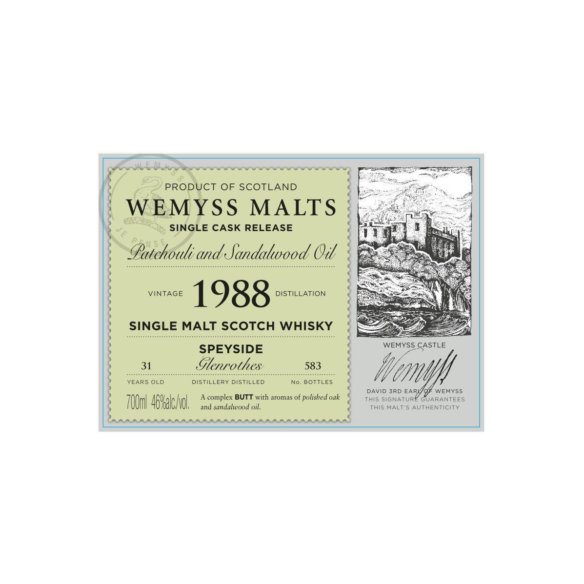 The Glenrothes 1988 31 Years Single Malt Whisky 2