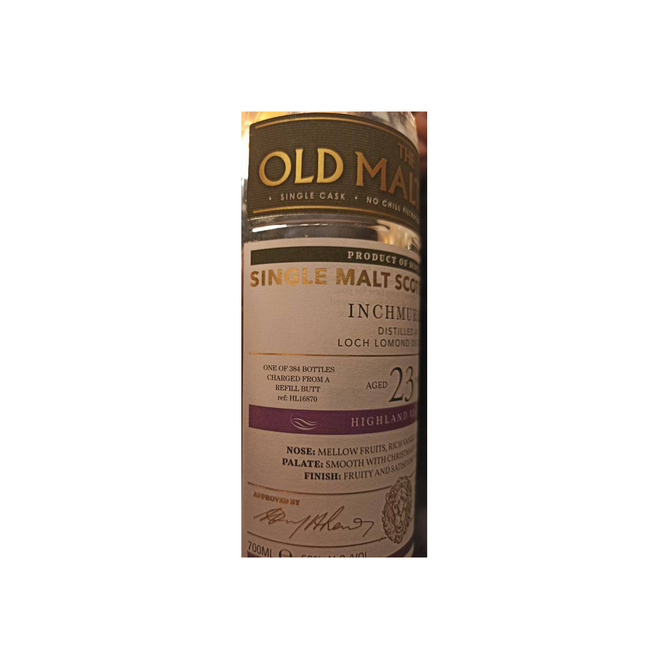 Loch Lomond Old Malt Cask 1996 23 Years Single Malt Whisky 3