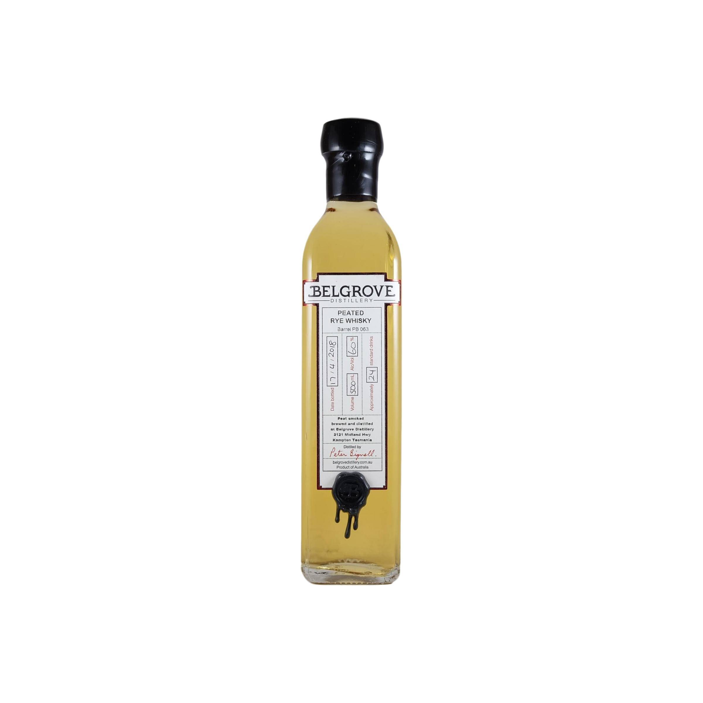 Belgrove Peated Rye Whisky 2