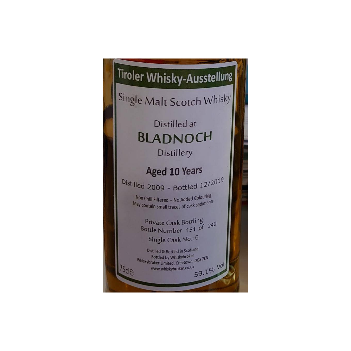 Bladnoch 2009 10 Years Single Malt Whisky 2