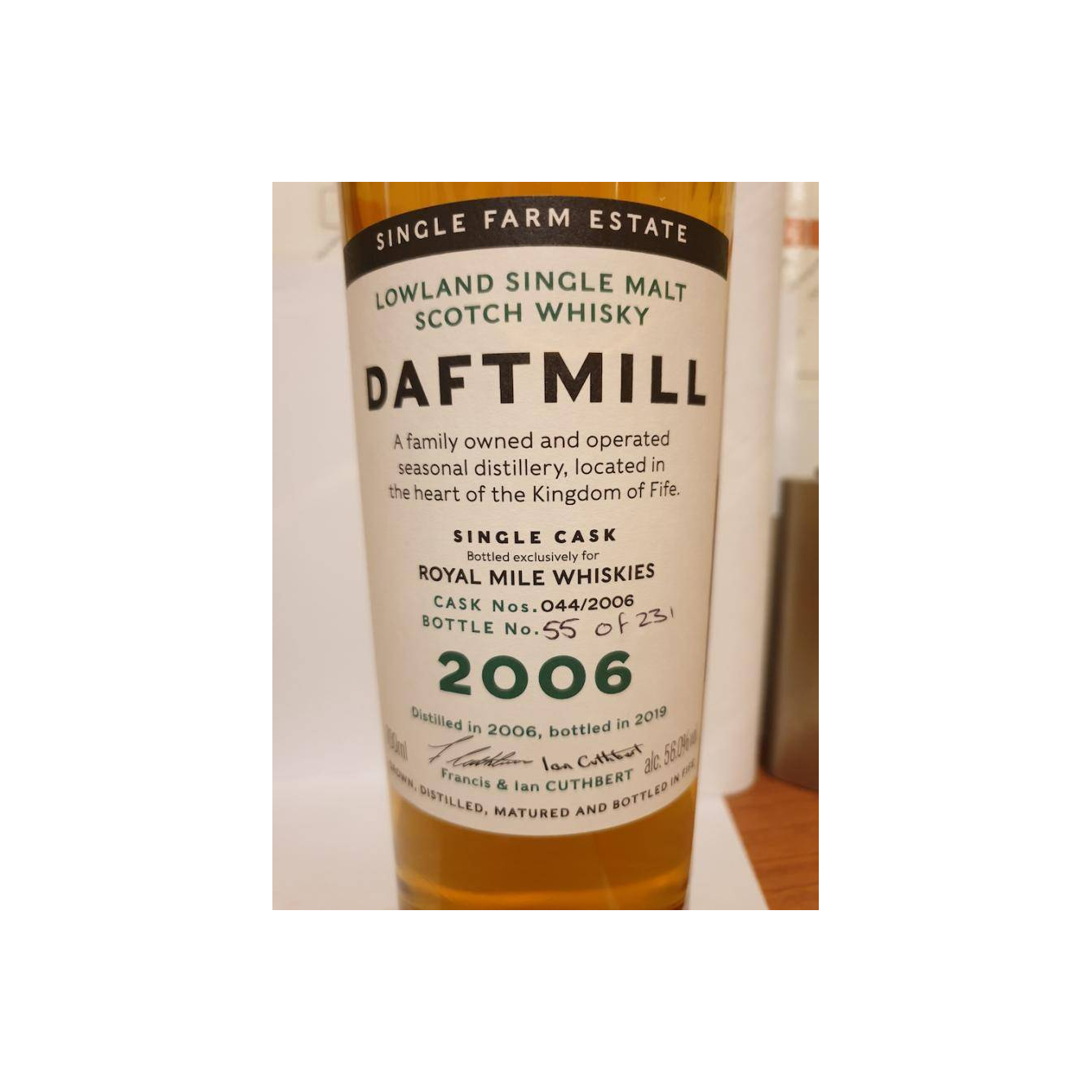 Daftmill Single Cask 2006 12 Years Single Malt Whisky 2