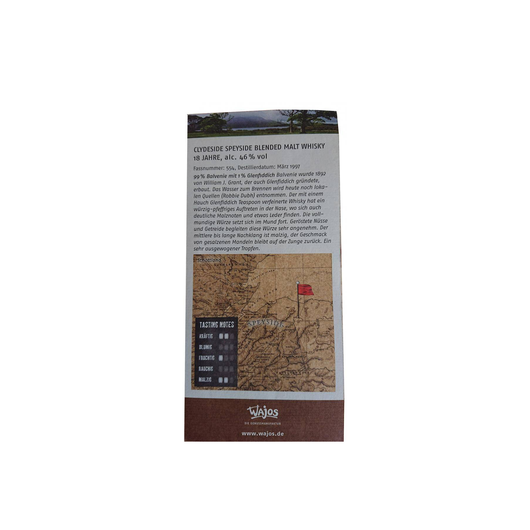 Speyside Blended Malt Scotch Whisky 1997 Wajo