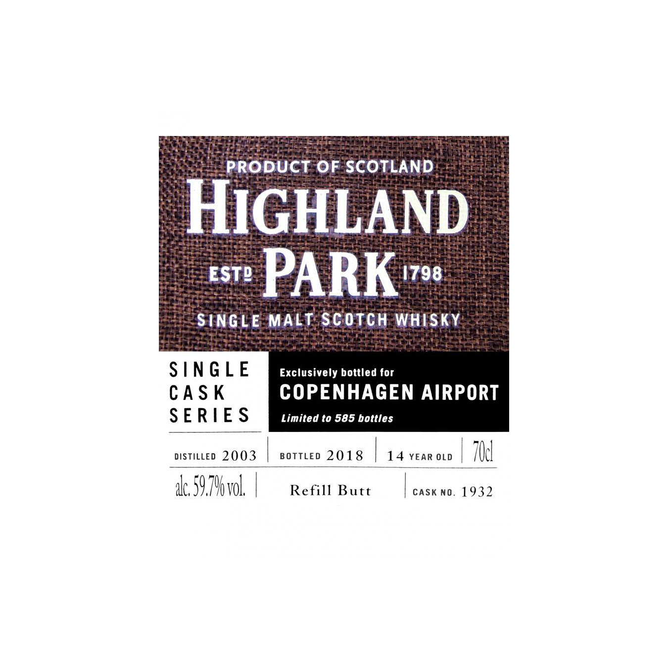Highland Park Single Cask 2003 14 Years Single Malt Whisky 3