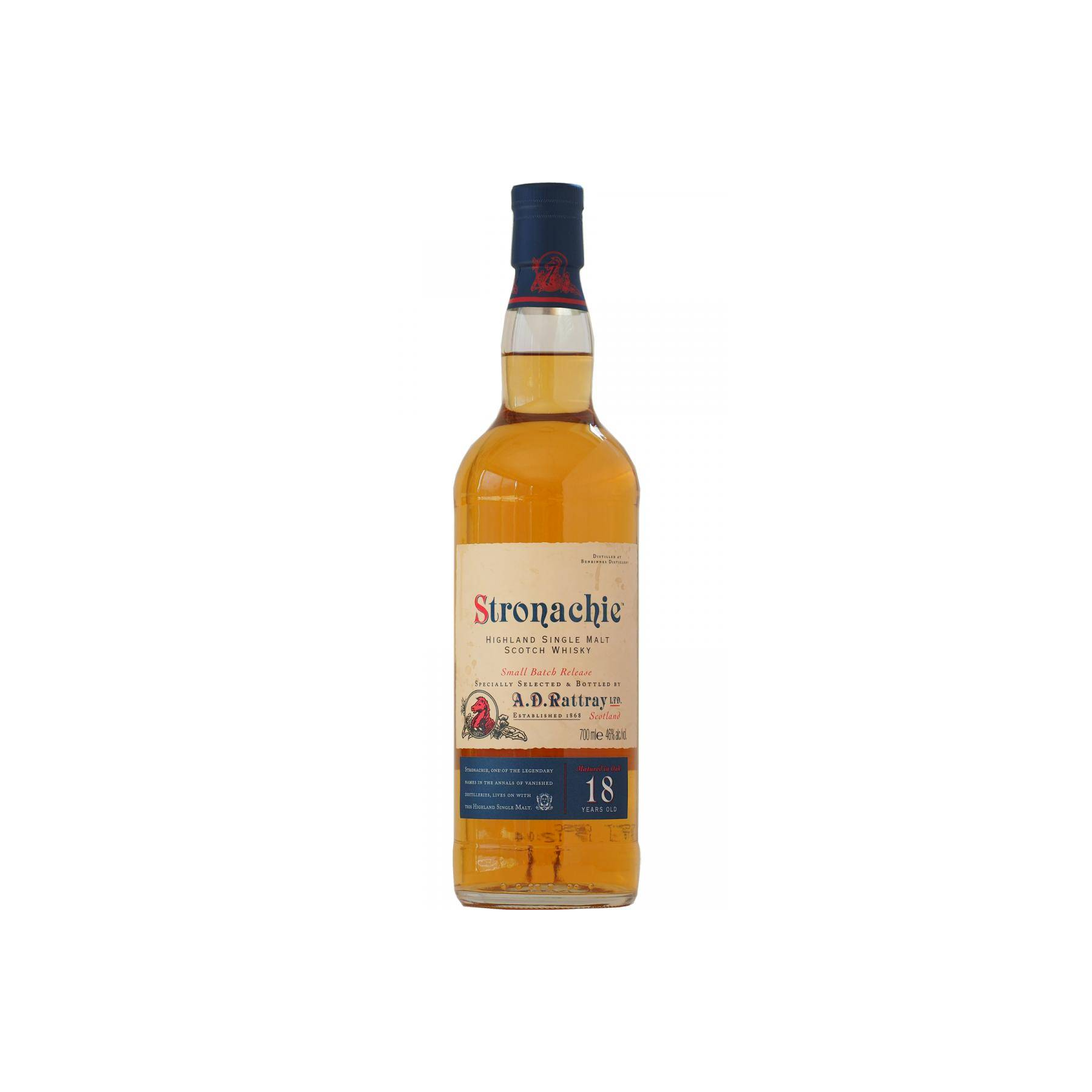 A.D. Rattray 18 Years Single Malt Whisky