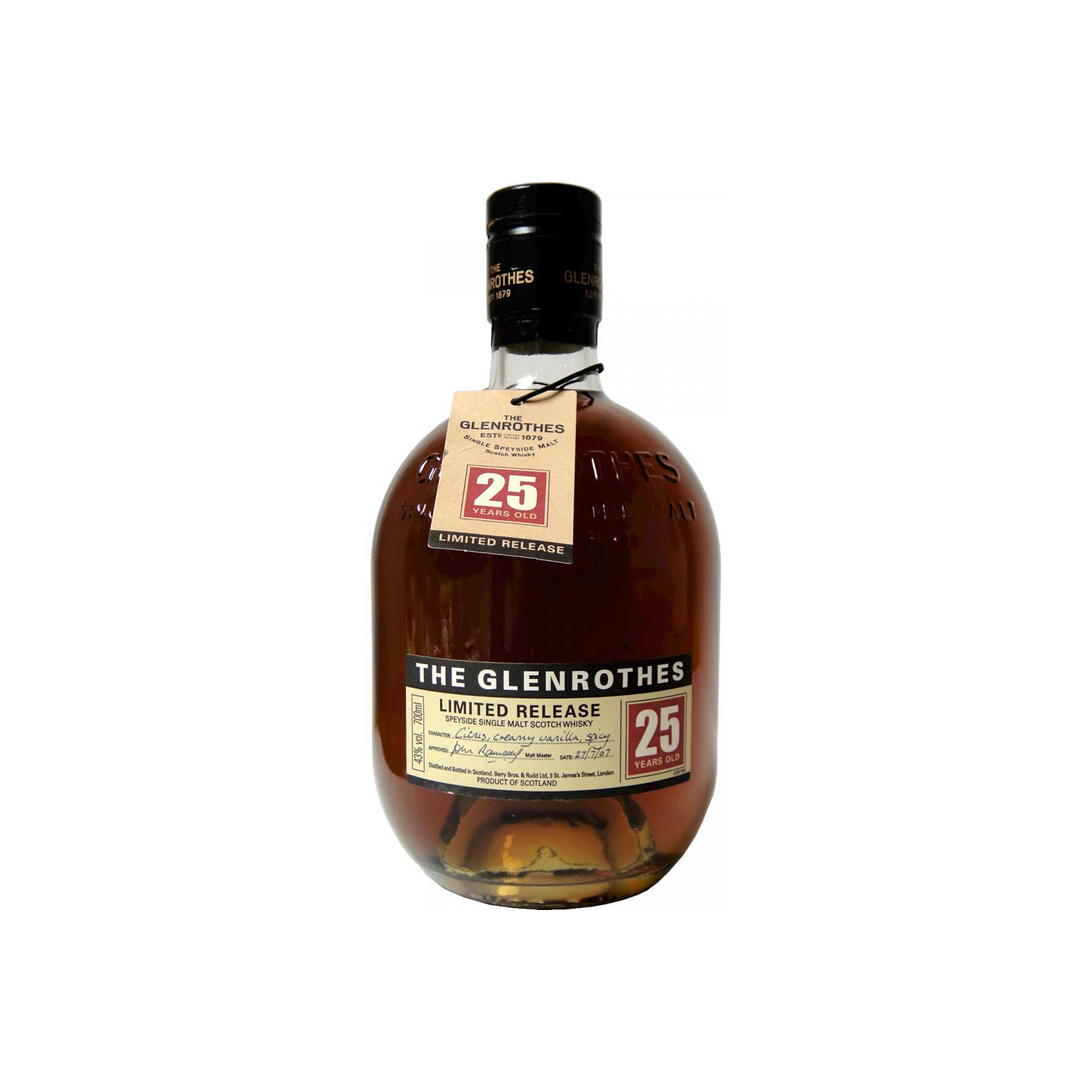 The Glenrothes 25 Years Single Malt Whisky
