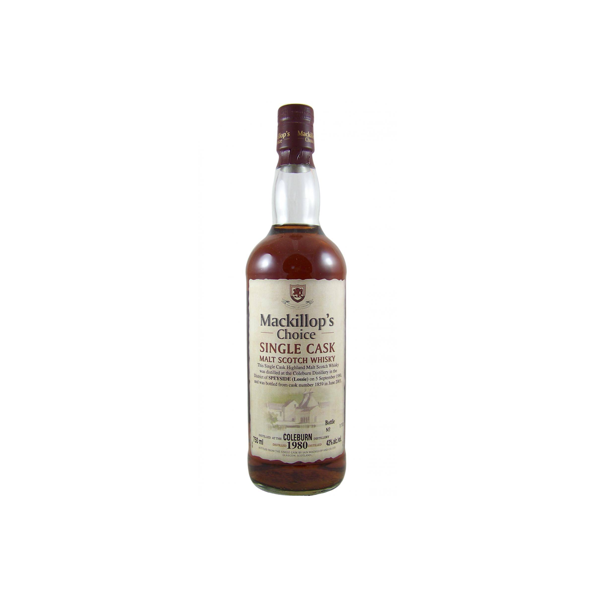 Coleburn Single Cask 1980 20 Years Single Malt Whisky
