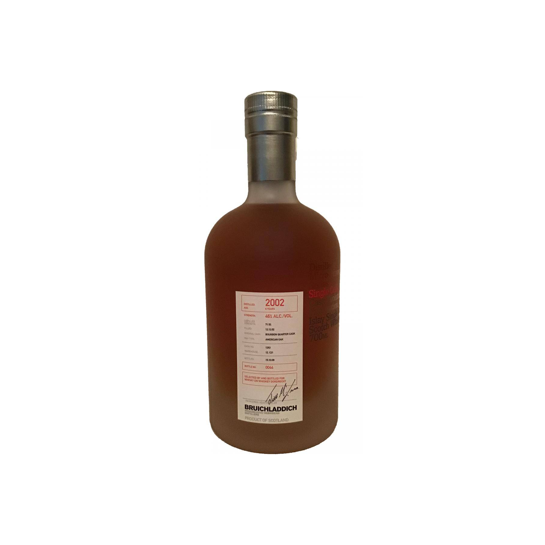 Bruichladdich 2002 6 Years Single Malt Whisky