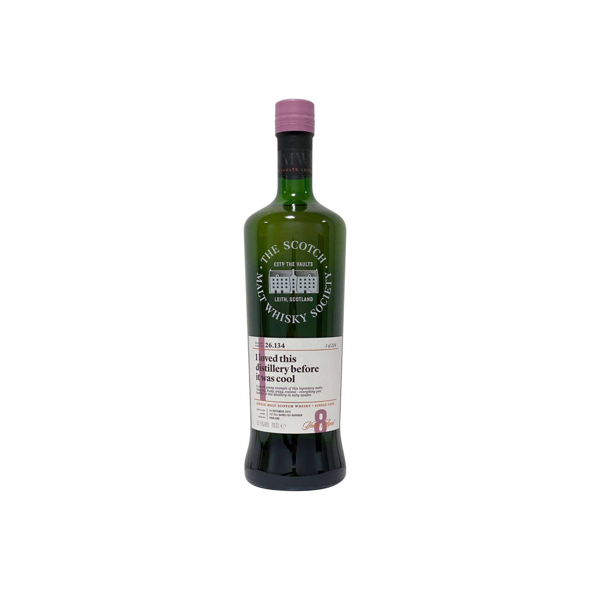 The Scotch Malt Whisky Society 2010 8 Years Single Malt Whisky