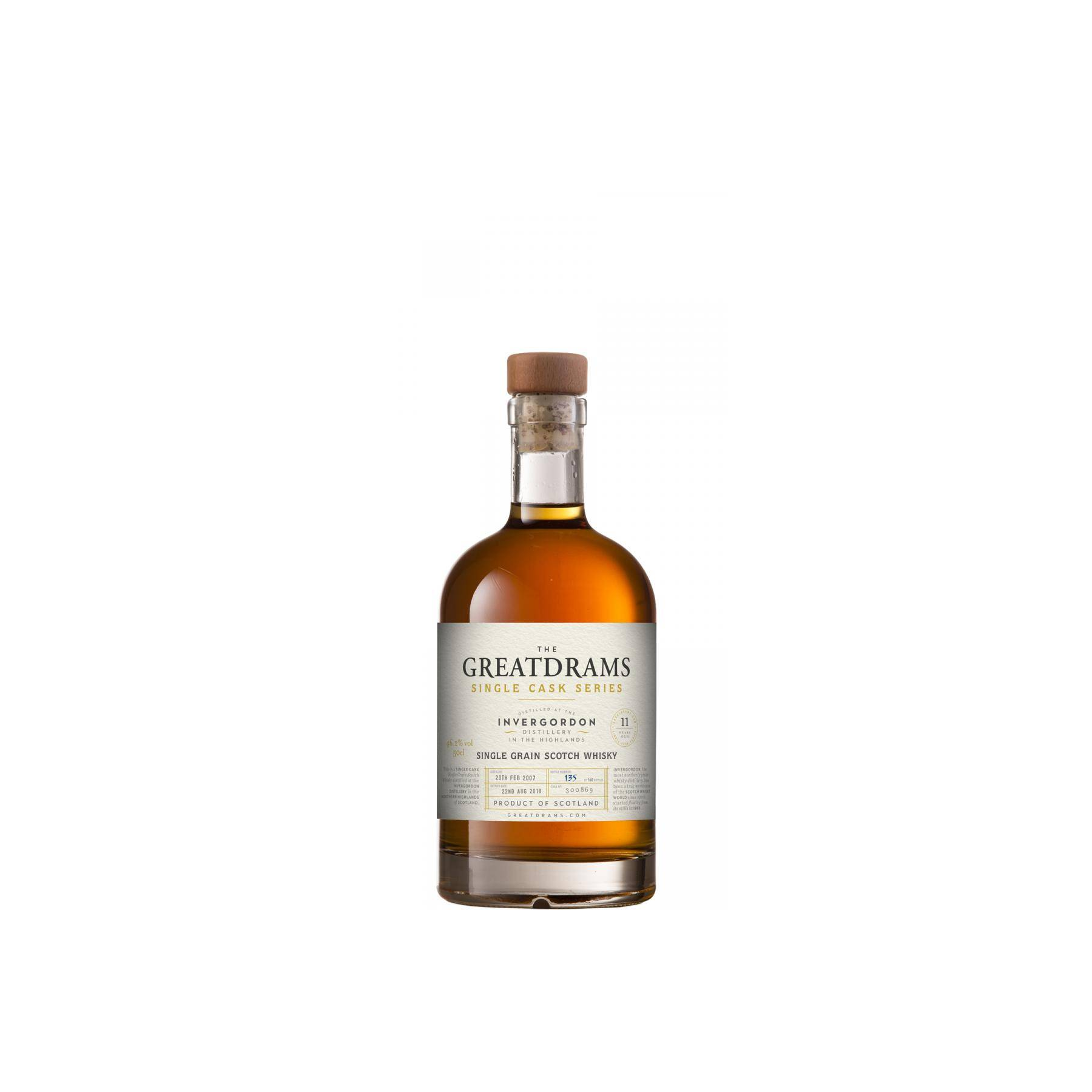 Invergordon Single Cask 2007 11 Years Single Grain Whisky