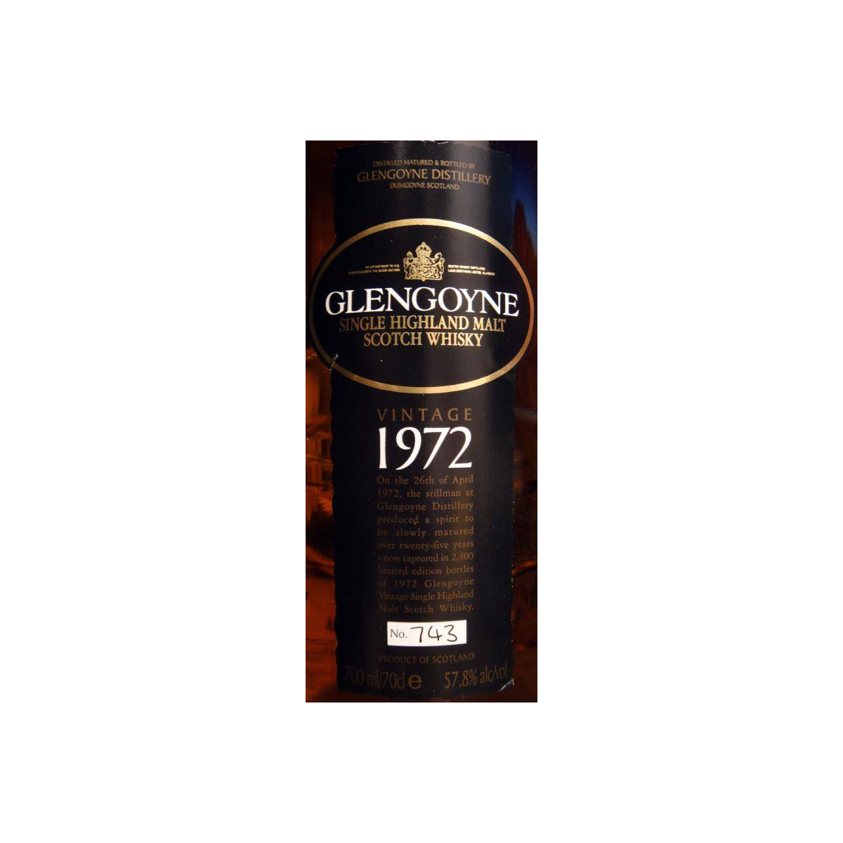 Glengoyne 1972 25 Years Single Malt Whisky 2