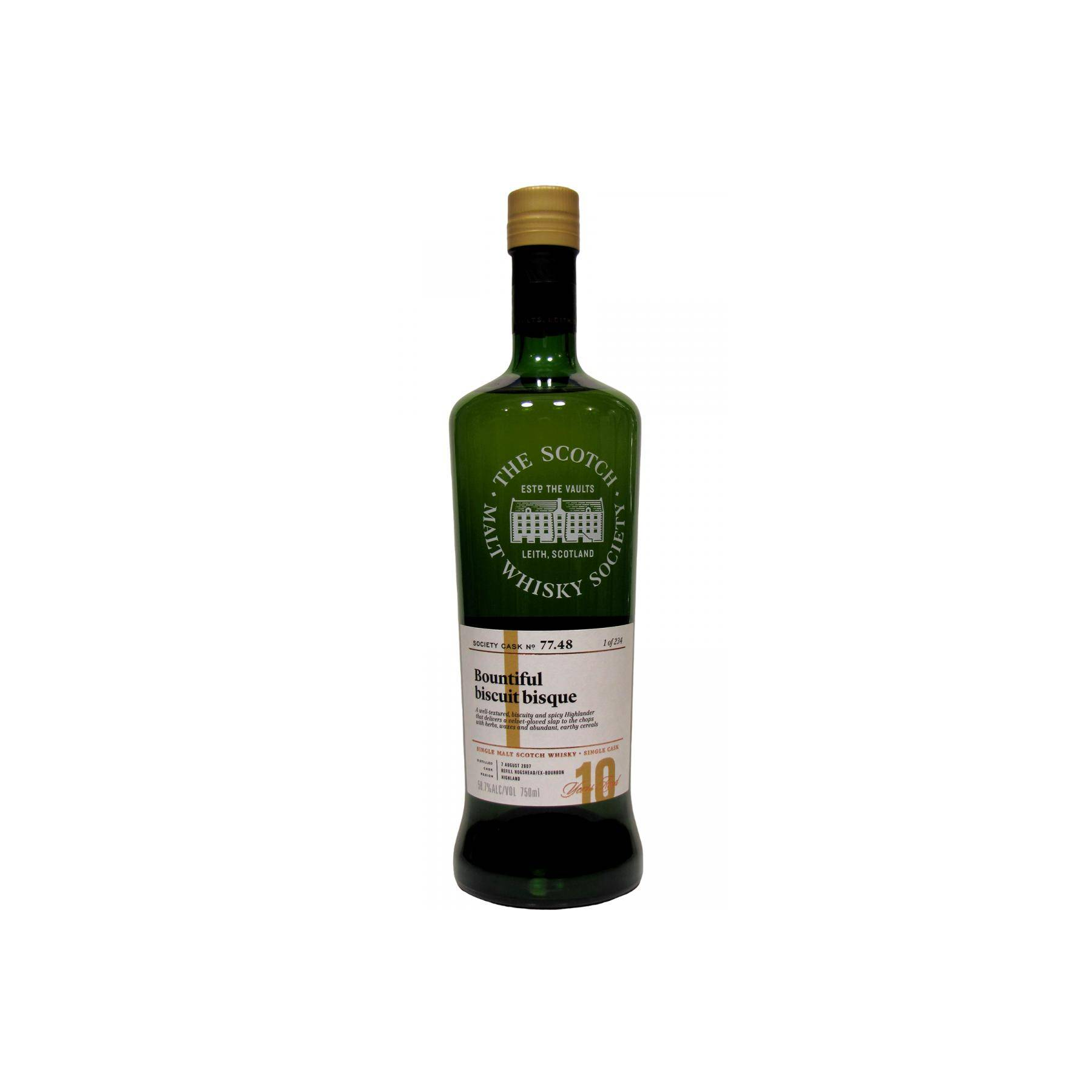 The Scotch Malt Whisky Society 2007 10 Years Single Malt Whisky