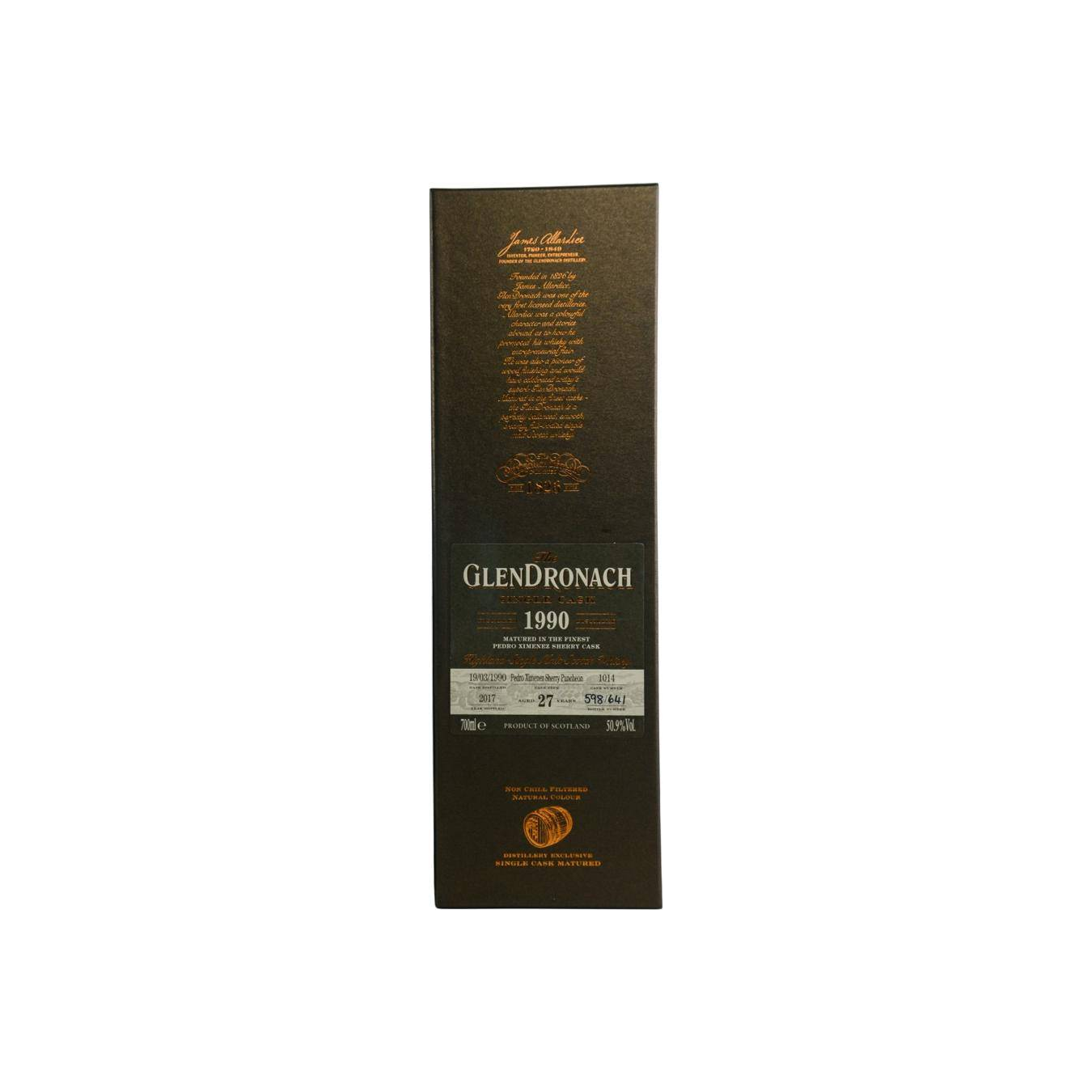 GlenDronach 1990 27 Years Single Malt Whisky 3