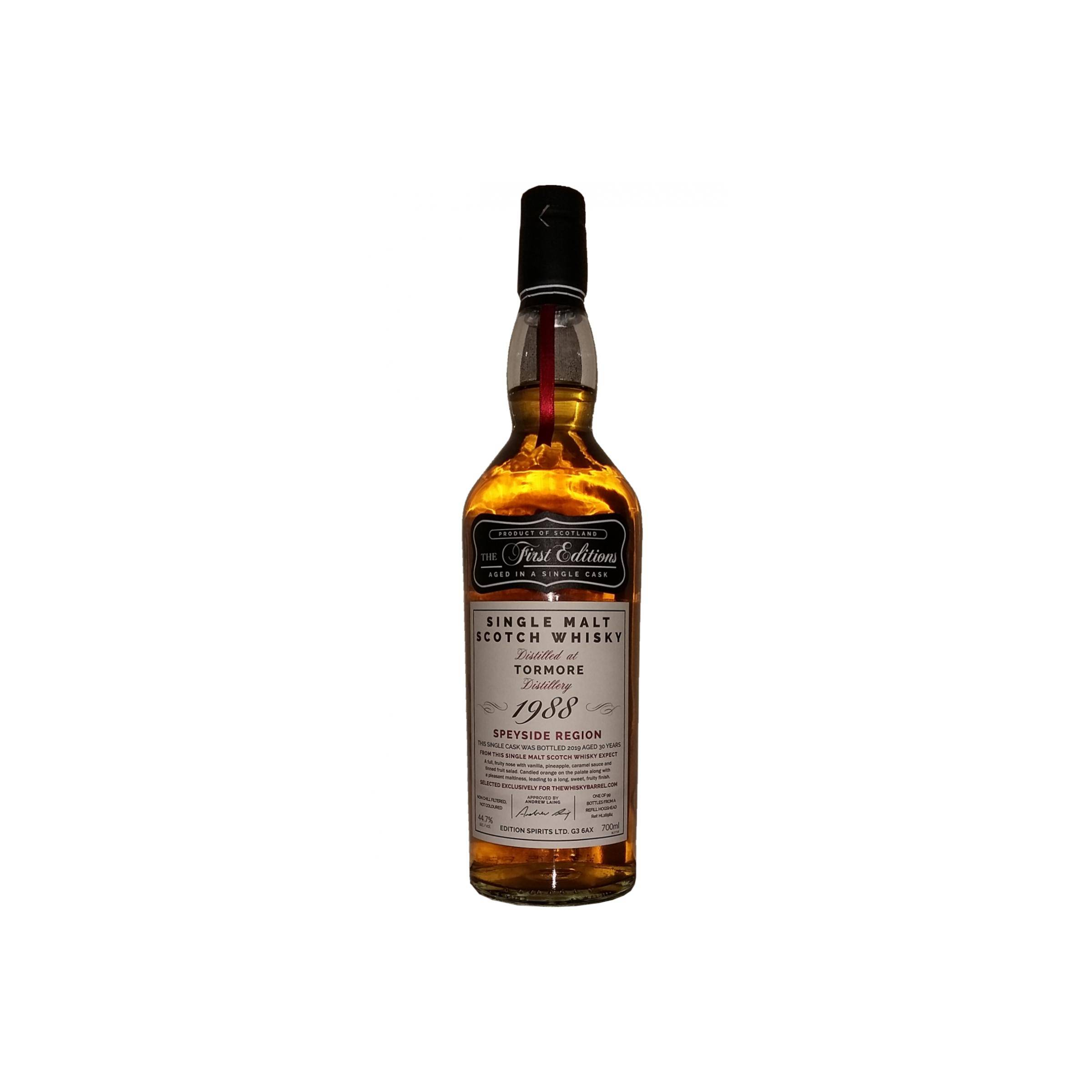 Tormore The First Editions 1988 30 Years Single Malt Whisky