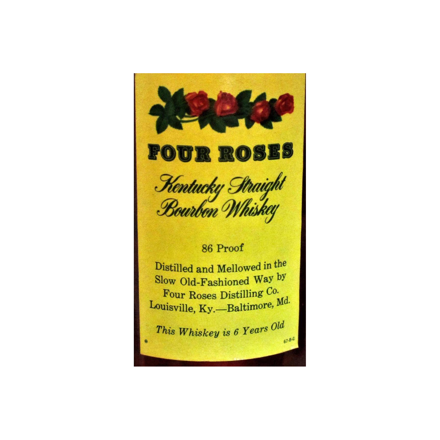 Four Roses Kentucky Straight Bourbon Whiskey 6 Years Bourbon Whisky 2