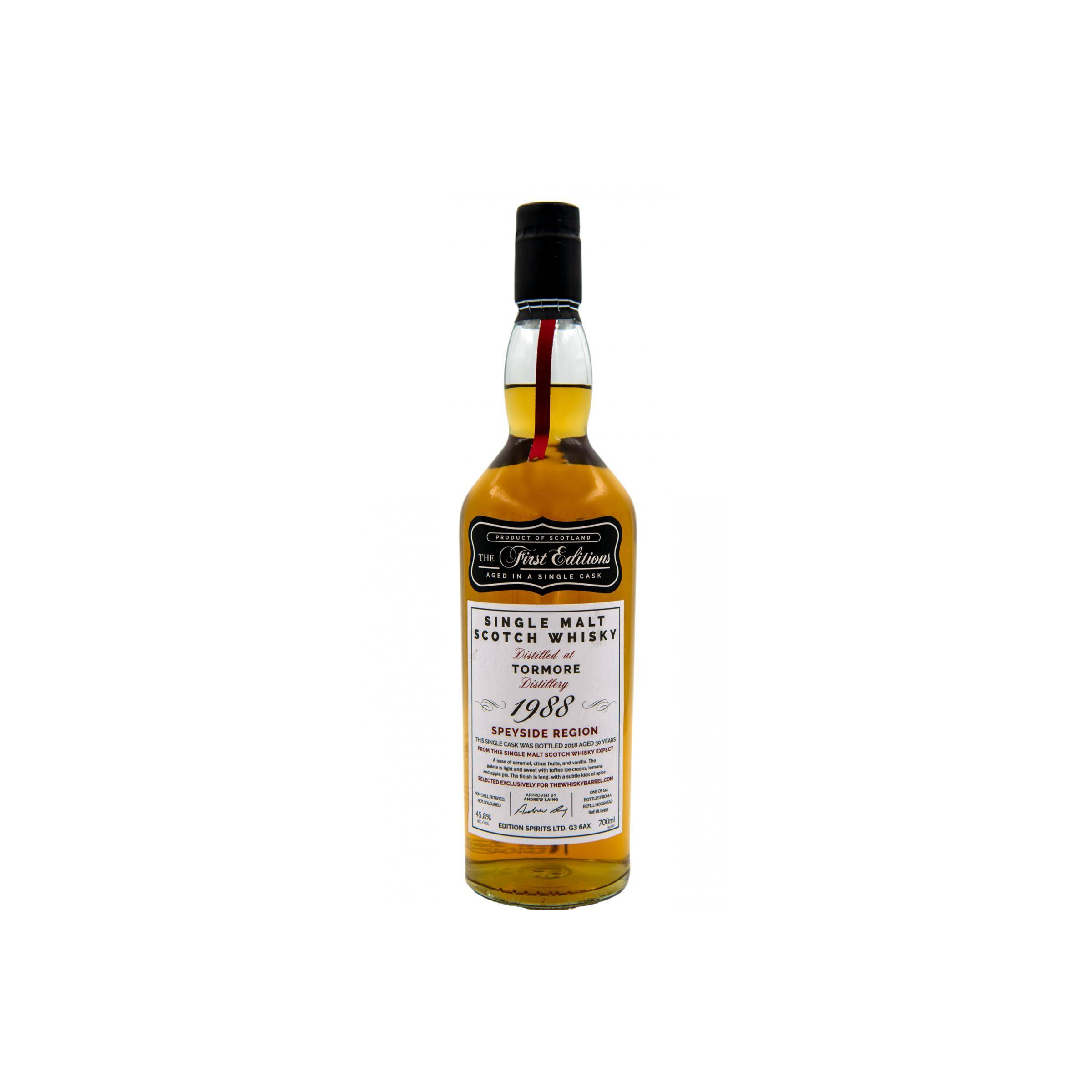 Tormore The First Editions 1988 30 Years Single Malt Whisky