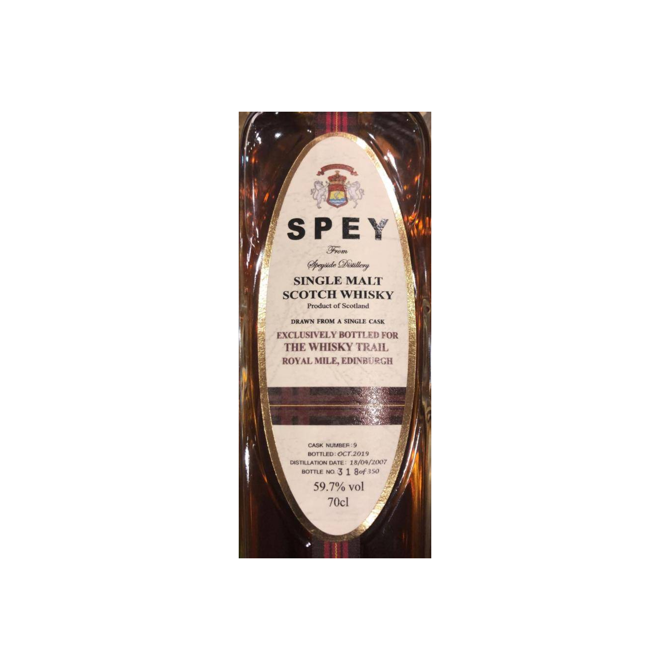 The Speyside 2007 12 Years Single Malt Whisky