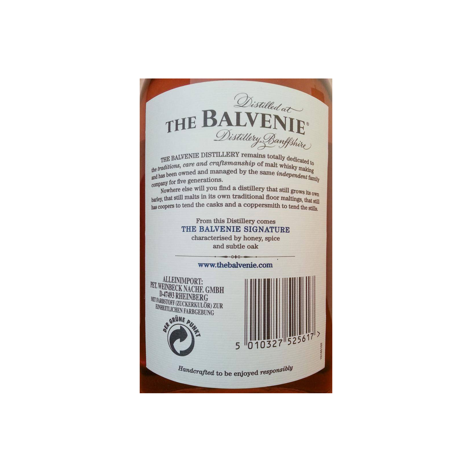 The Balvenie 12 Years Single Malt Whisky 2