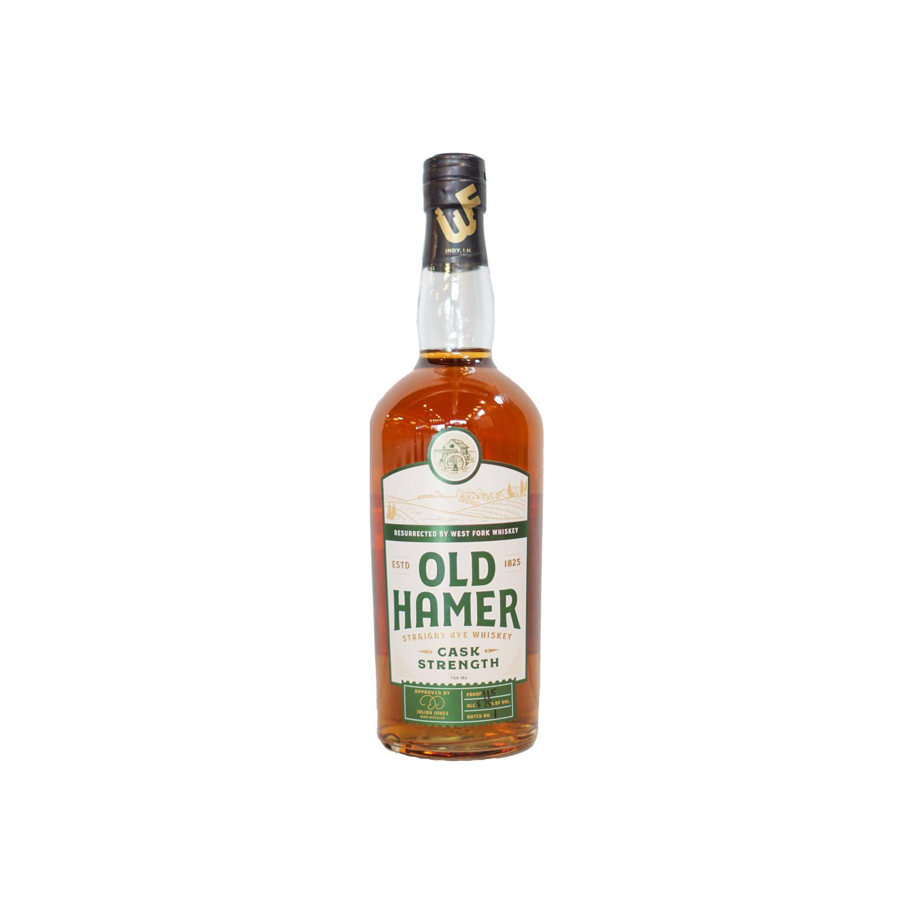 Old Hamer  Cask Strength Straight Rye