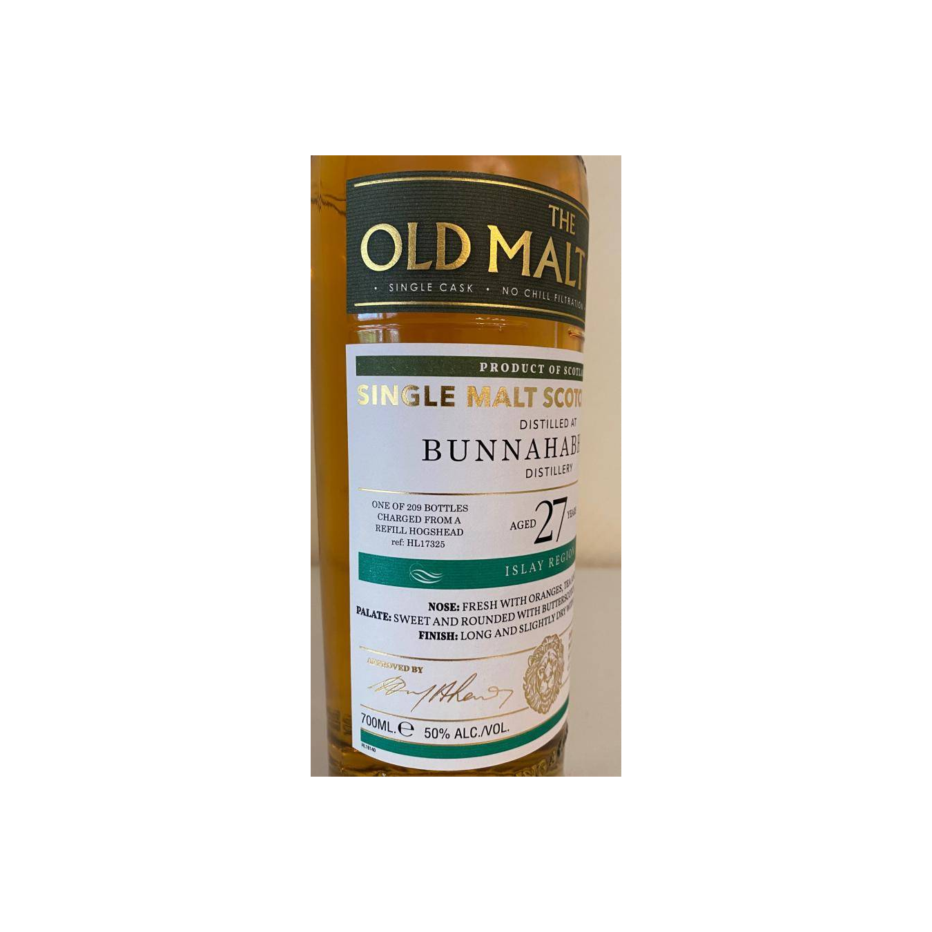 Bunnahabhain Old Malt Cask 1991 27 Years Single Malt Whisky 2