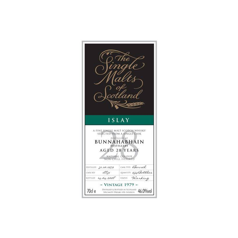 Bunnahabhain The Single Malts of Scotland 1979 28 Years Single Malt Whisky 2