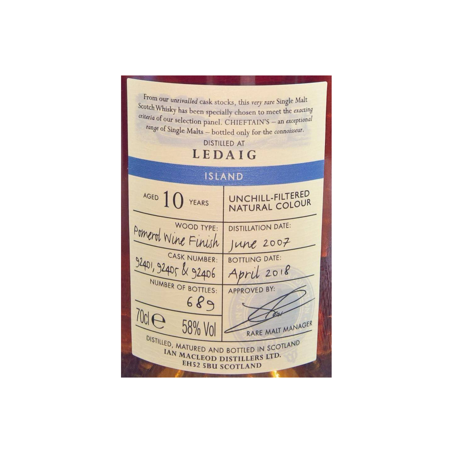 Tobermory 2007 10 Years Single Malt Whisky 2
