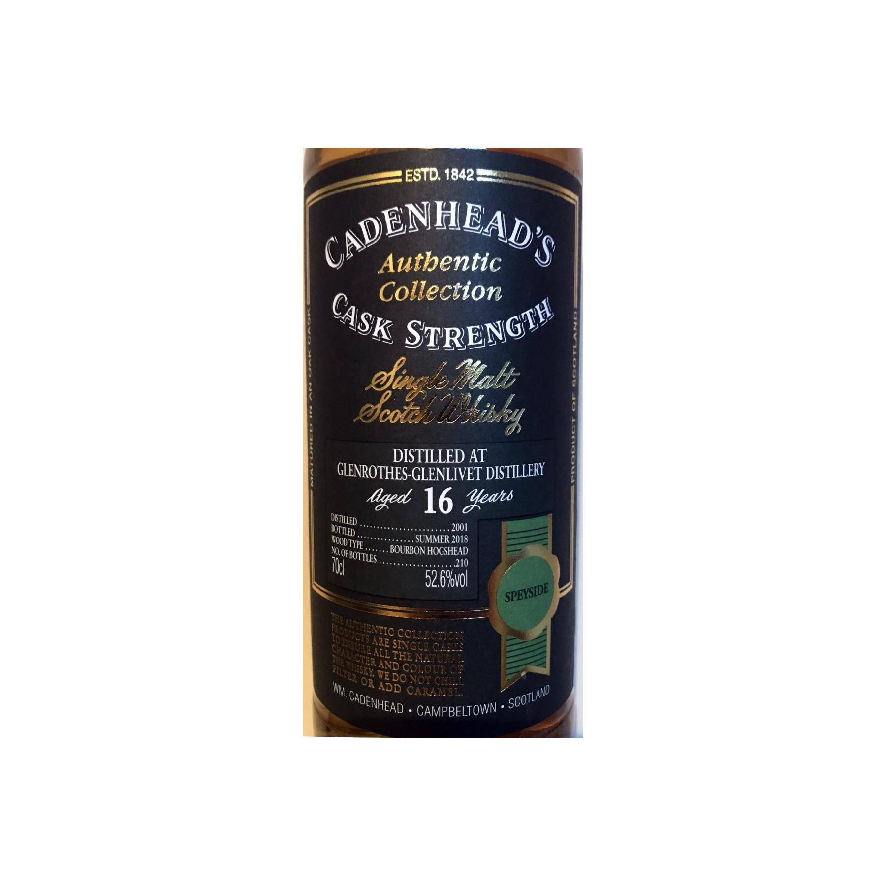 The Glenrothes Authentic Collection 2001 16 Years Single Malt Whisky 2