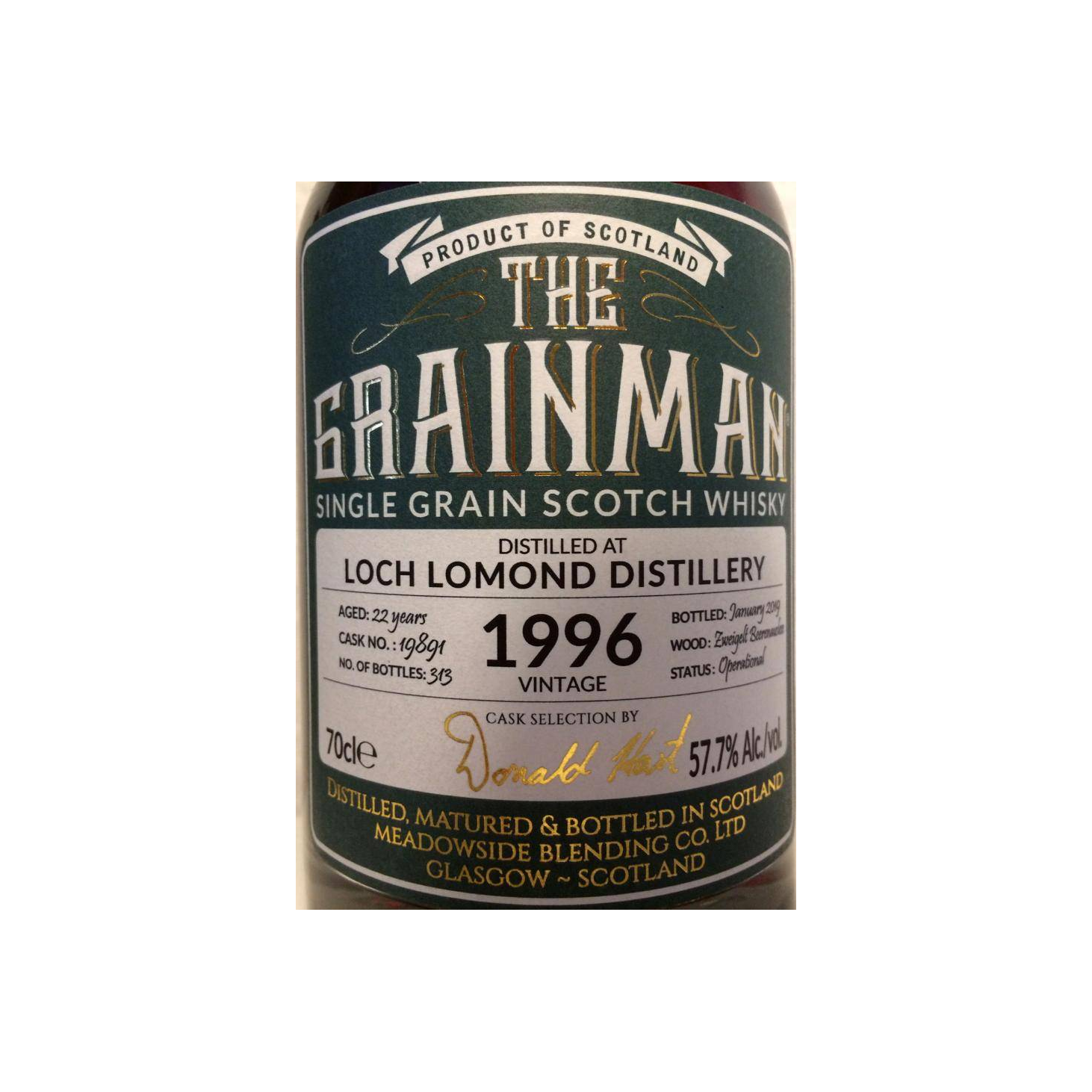 Loch Lomond 1996 22 Years Single Grain Whisky 2