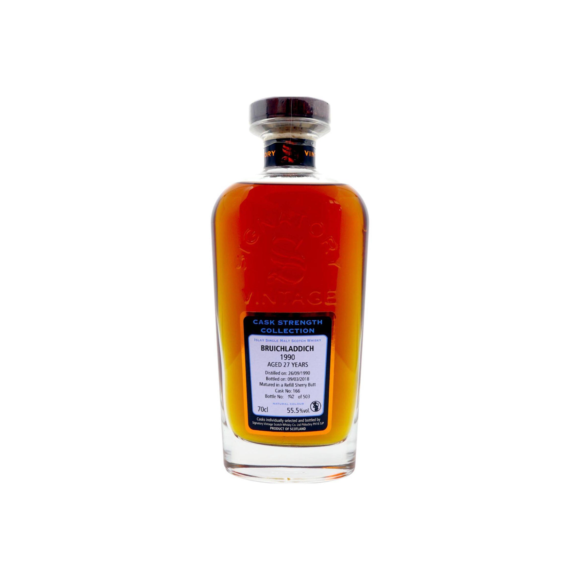 Bruichladdich Cask Strength Collection 1990 27 Years Single Malt Whisky