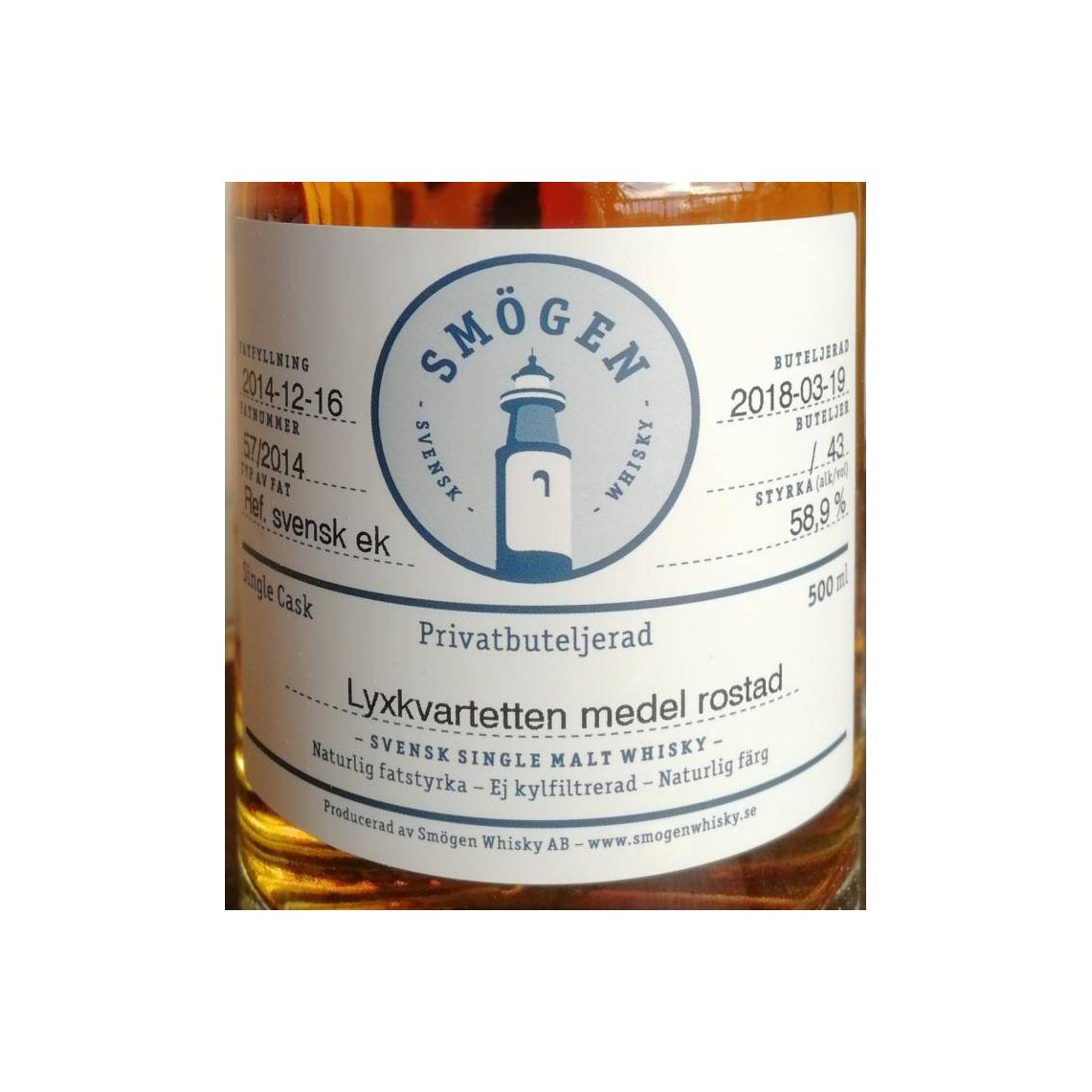 The Scotch Malt Whisky Society 2014 3 Years Single Malt Whisky 2