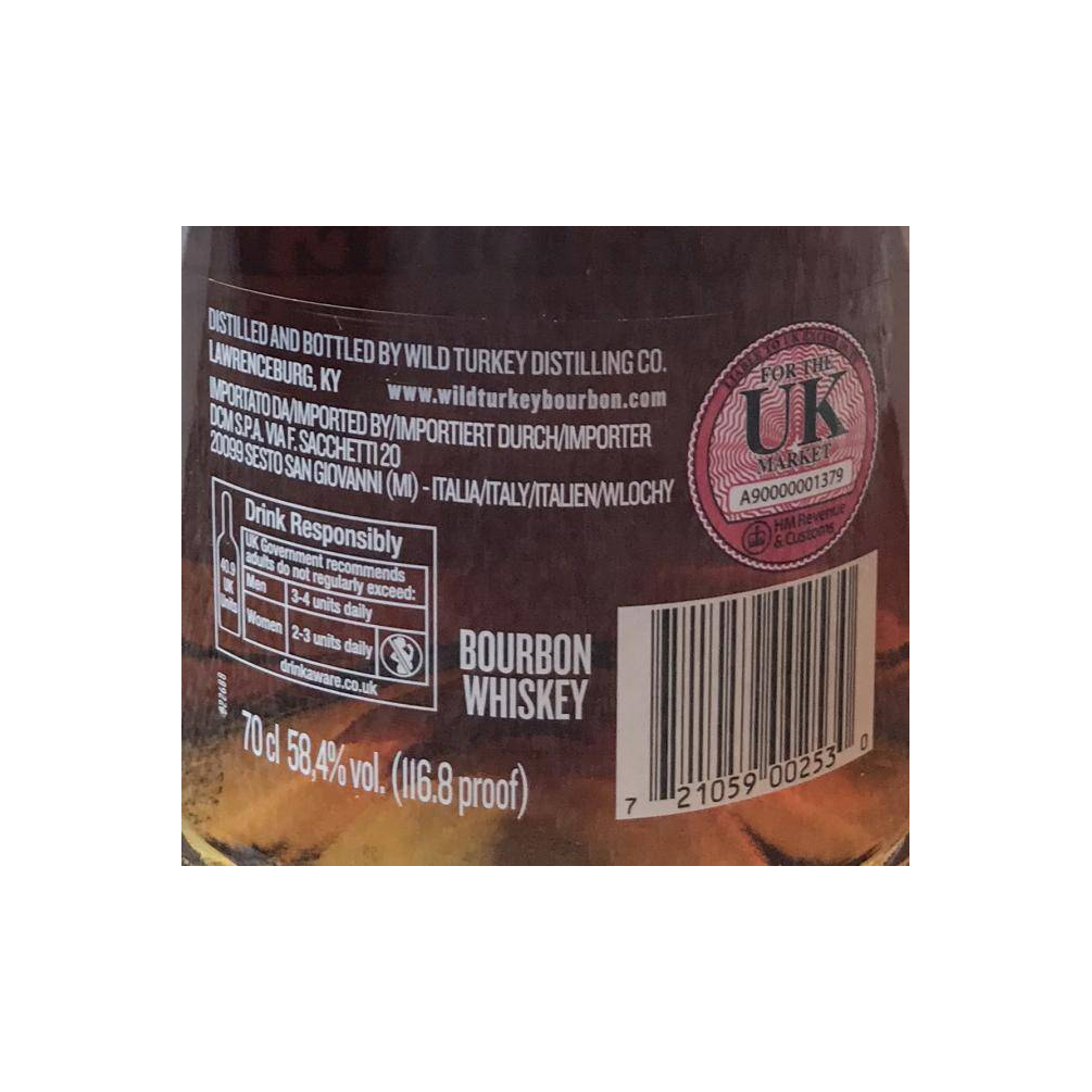 Wild Turkey Bourbon Whisky 2