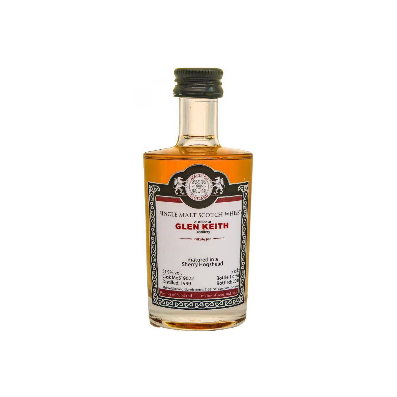 Glen Keith Miniature 1999 20 Years Single Malt Whisky 2